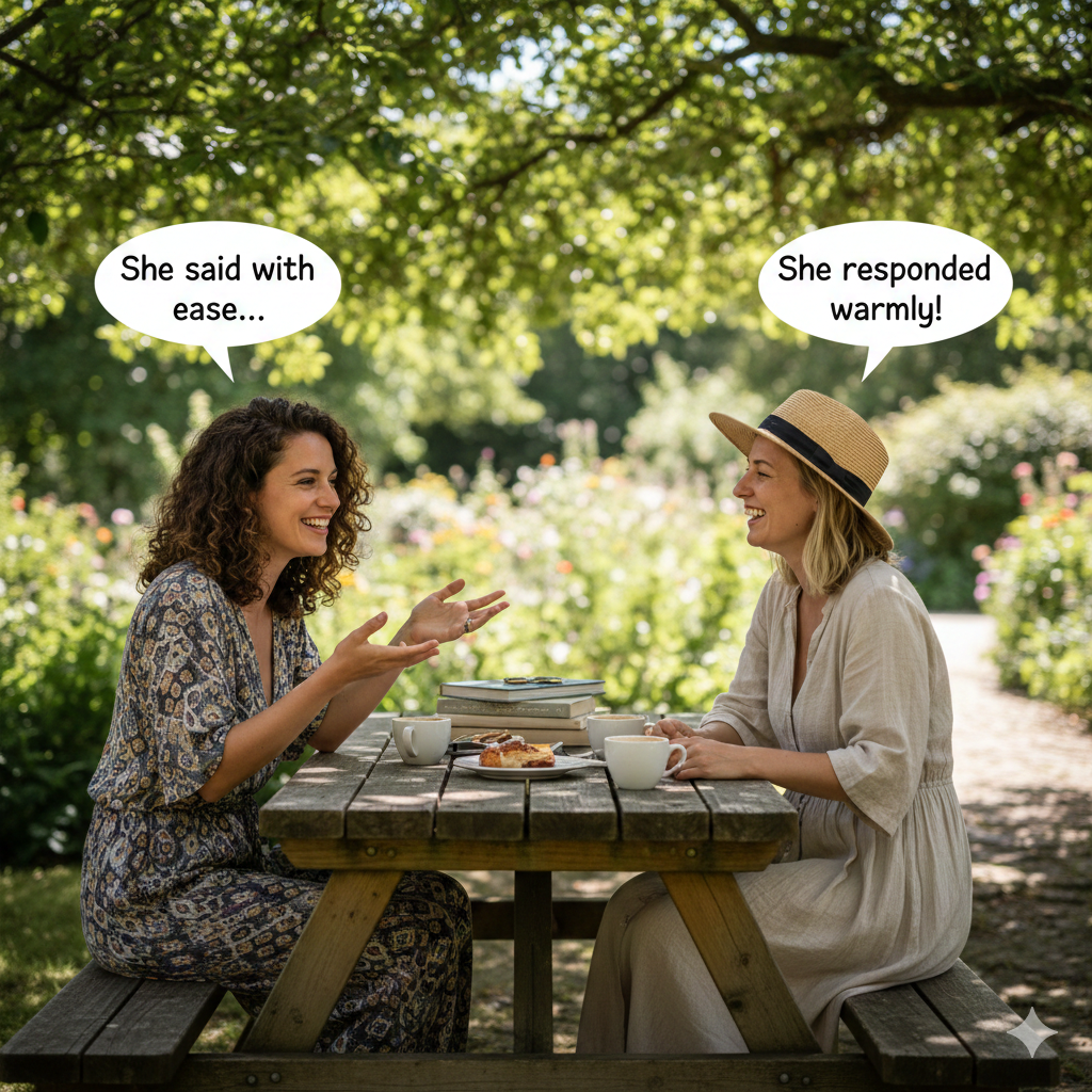 other ways to say she said