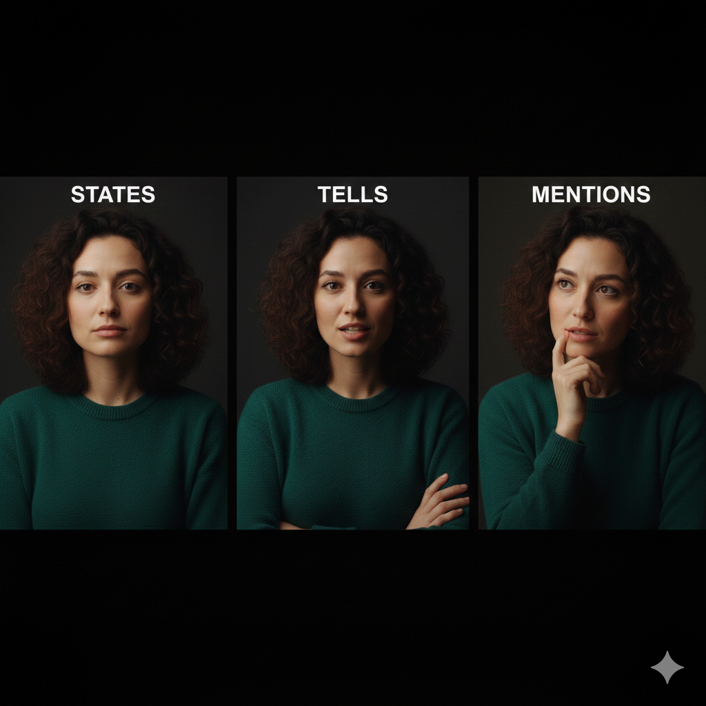 other ways to say says in writing