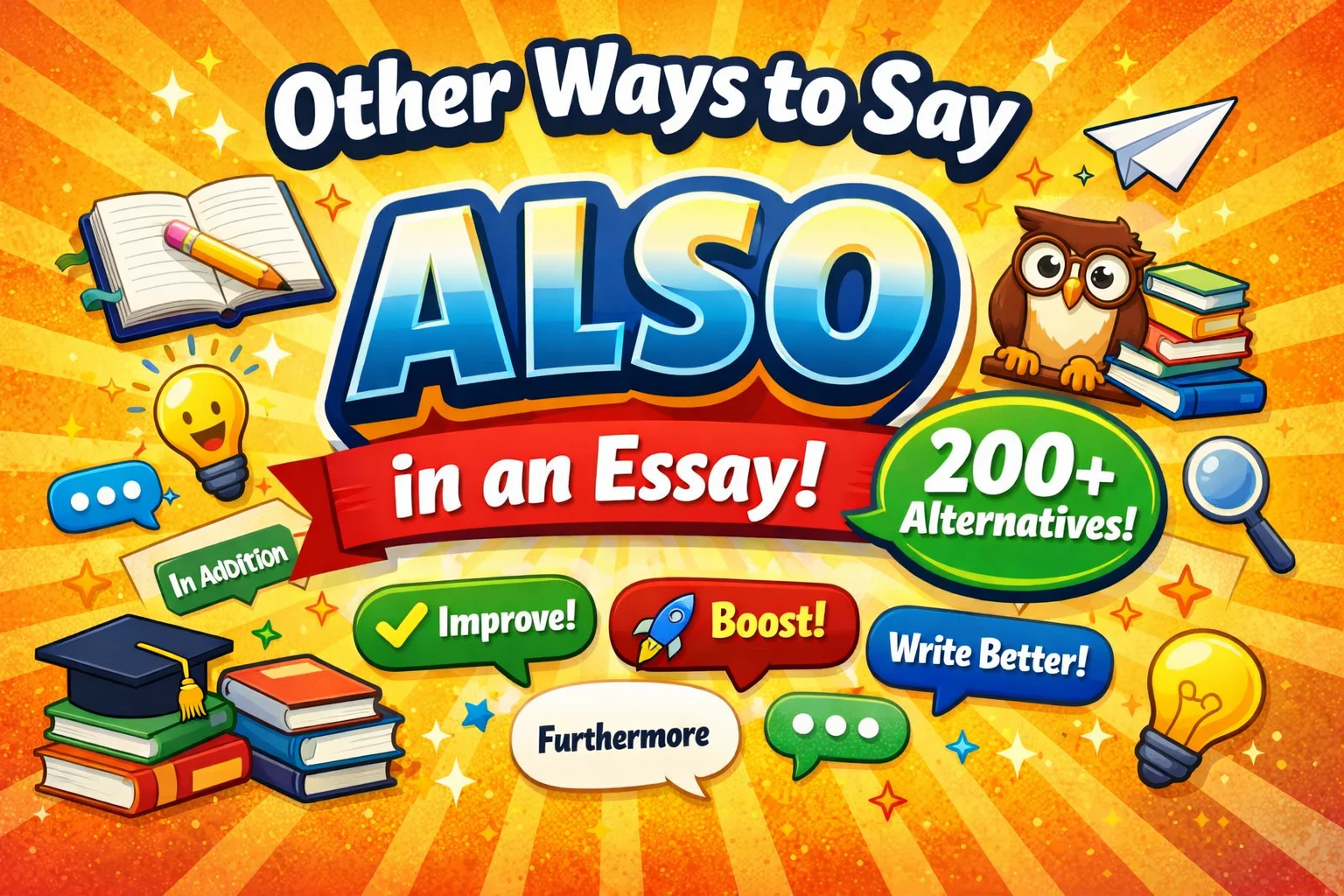 other ways to say also in an essay
