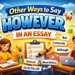 other ways to say however in an essay