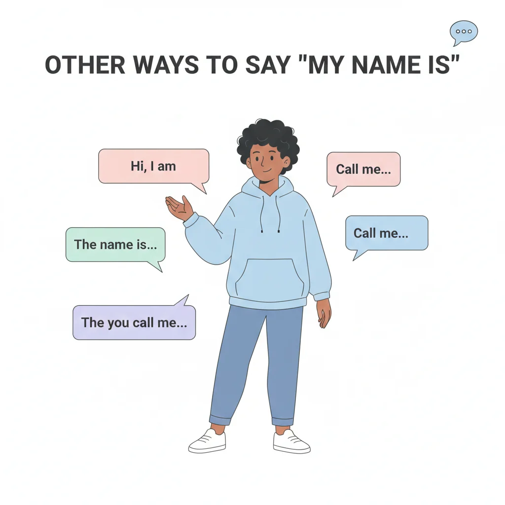 other ways to say my name is
