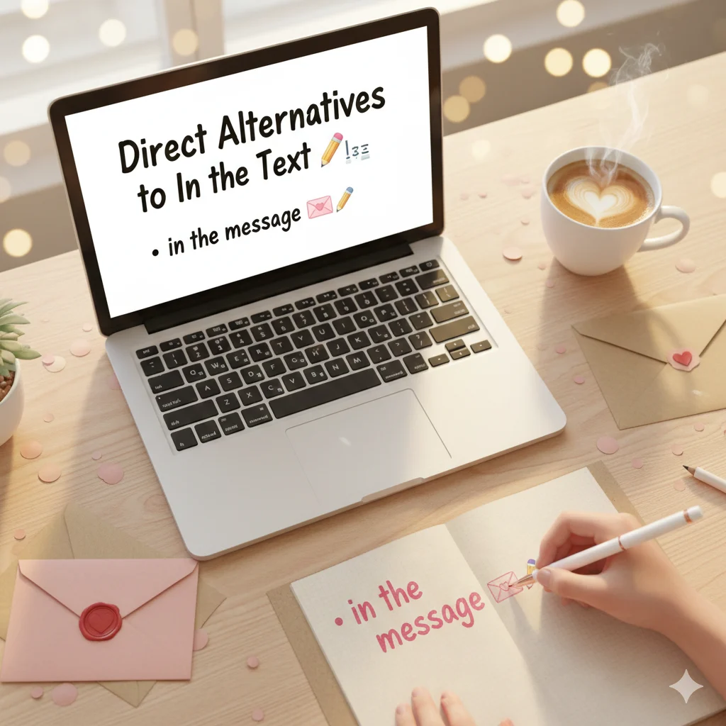 other ways to say in the text