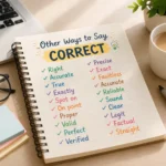 other ways to say correct