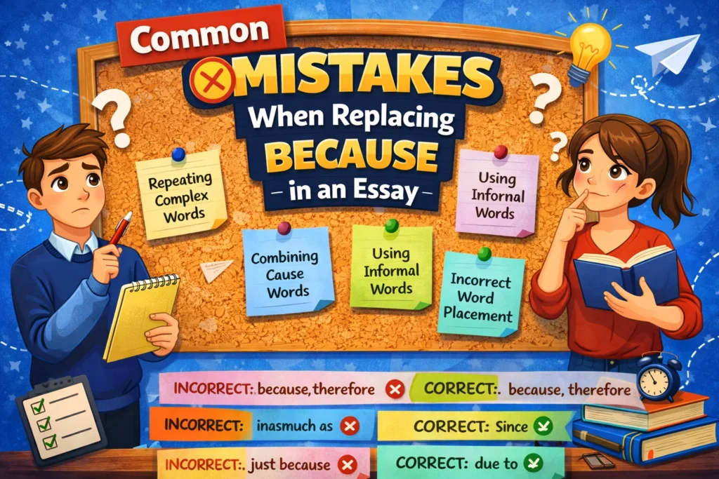 other ways to say because in an essay