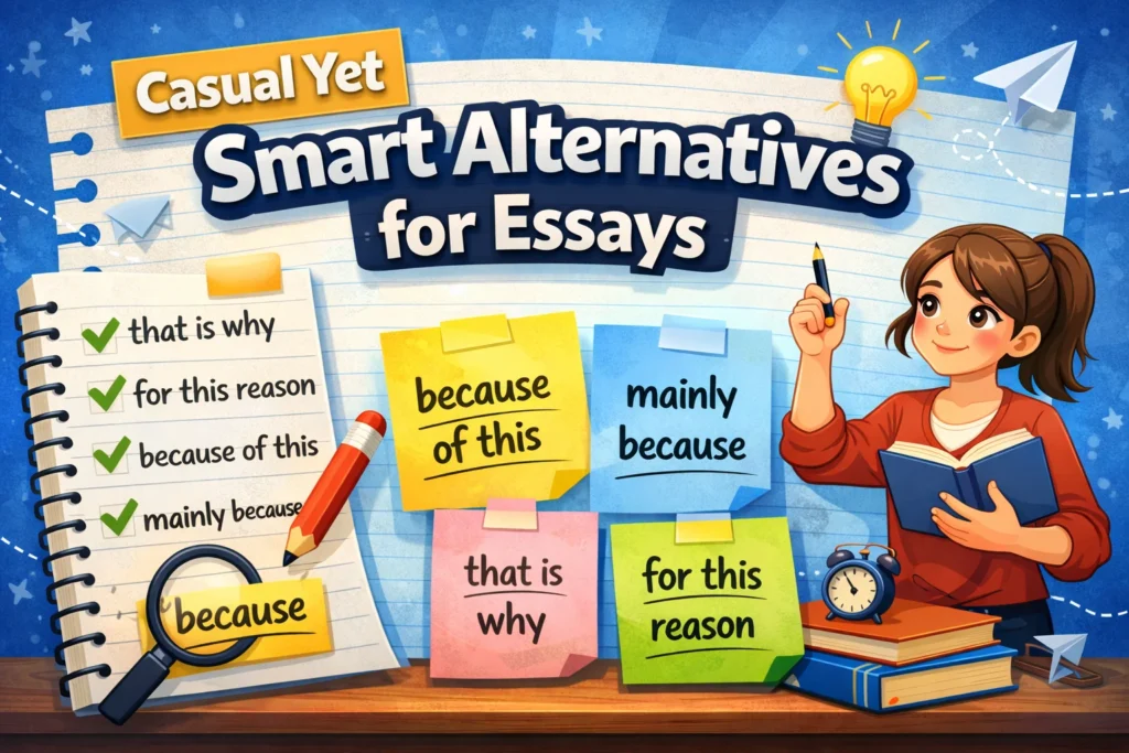 other ways to say because in an essay
