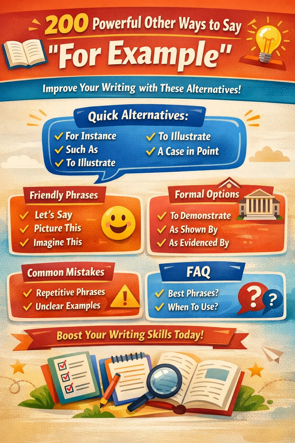 other ways to say for example