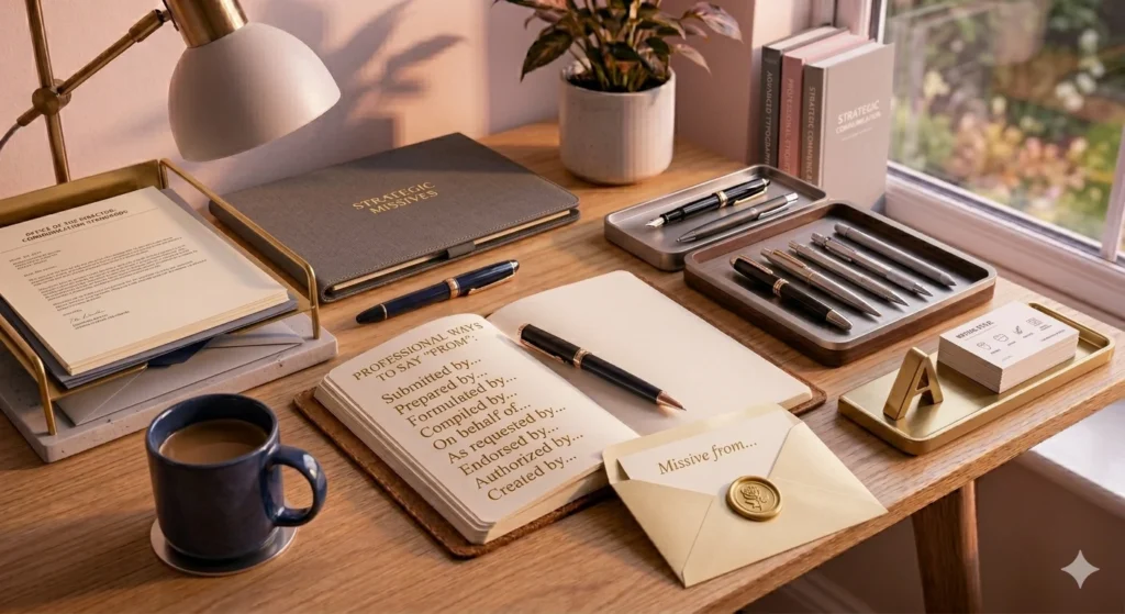 other ways to say from in a letter