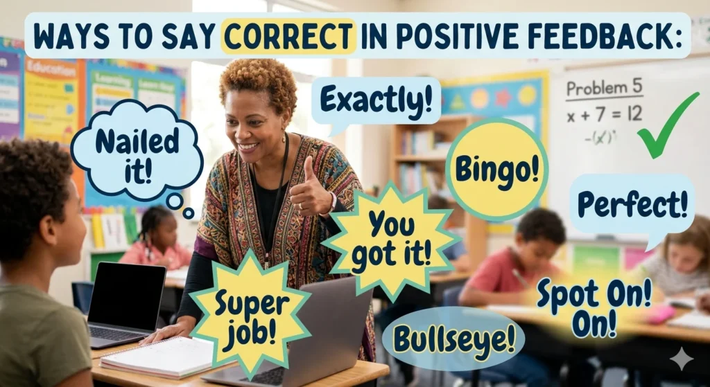 other ways to say correct