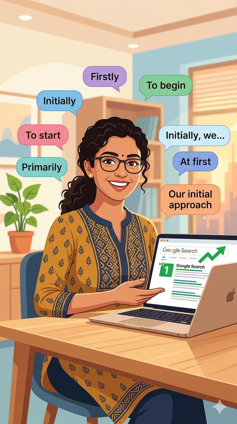 other ways to say first of all