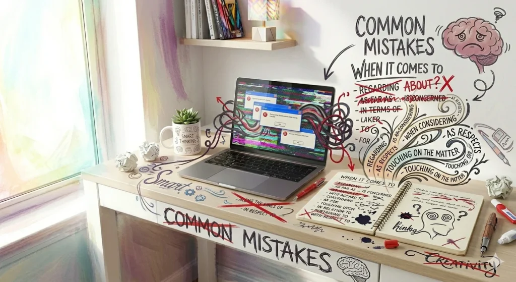 other ways to say when it comes to