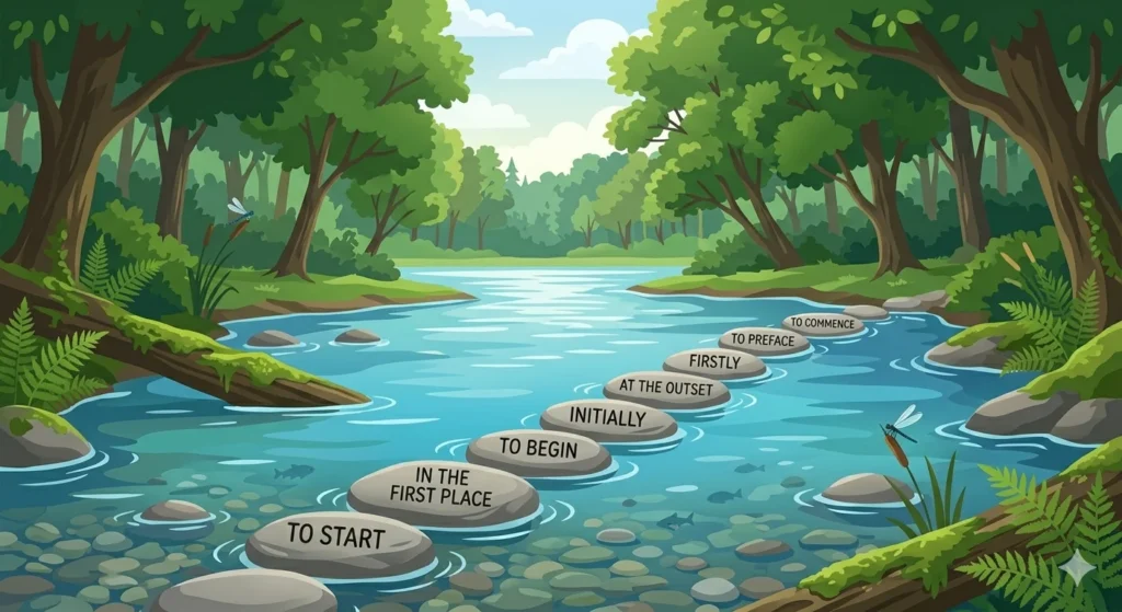 other ways to say first of all