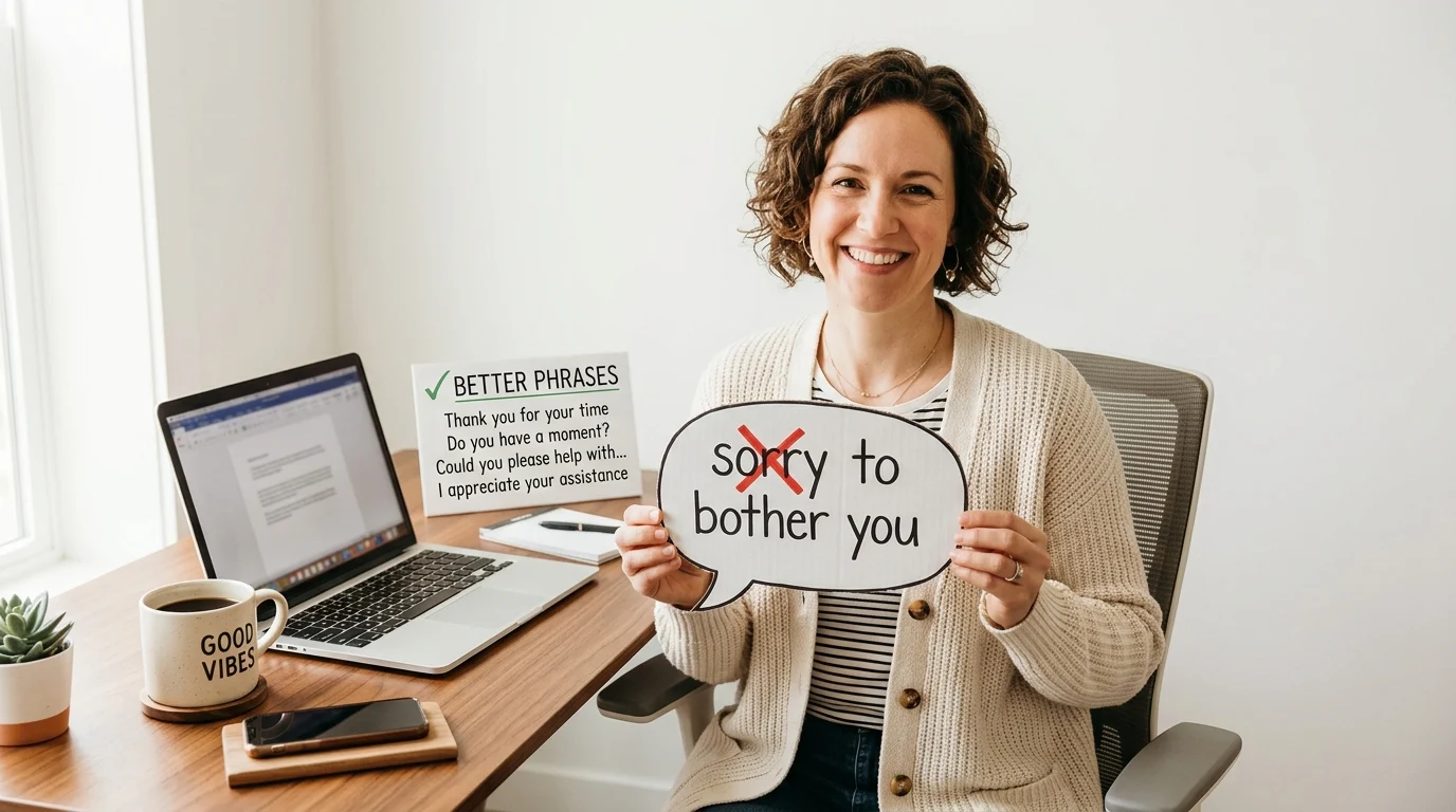 other ways to say sorry to bother you